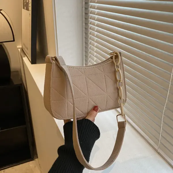 Bolso de mano de piel de cocodrilo de alta marca, sencillo, de tendencia de nicho, para mujer - Imagen 13