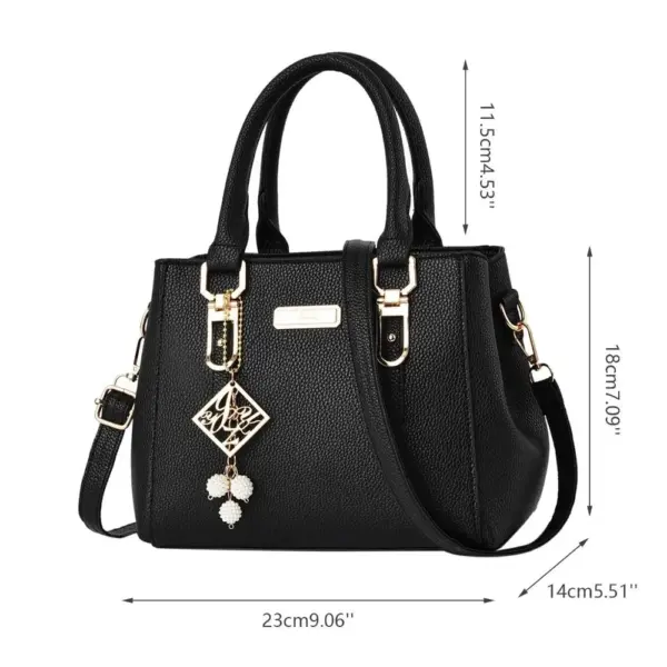 Bolsos de mano para mujer, bolsos de hombro, bolso de mensajero de cuero informal, bolso de mano de gran capacidad, bolsos de mujer - Imagen 6