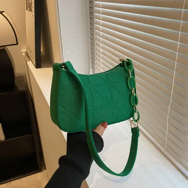 Bolso de mano de piel de cocodrilo de alta marca, sencillo, de tendencia de nicho, para mujer - Imagen 11