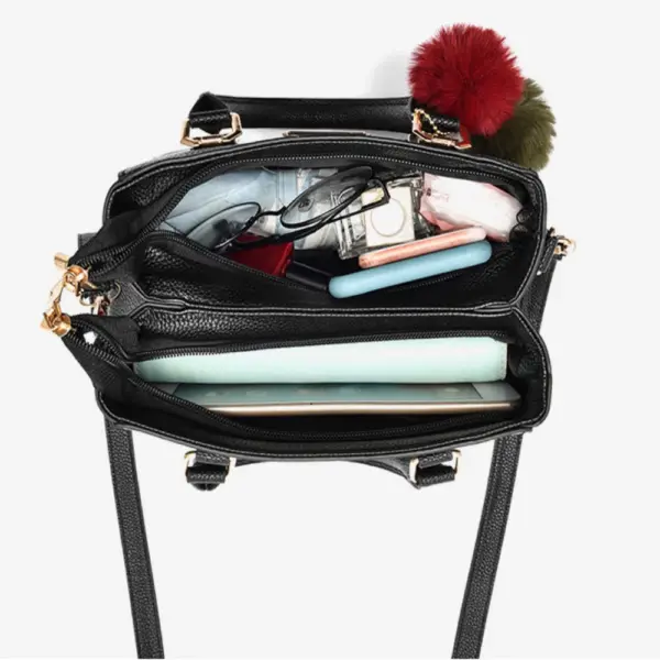 Bolsos de mano para mujer, bolsos de hombro, bolso de mensajero de cuero informal, bolso de mano de gran capacidad, bolsos de mujer - Imagen 3