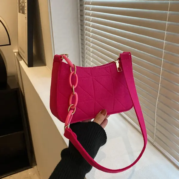 Bolso de mano de piel de cocodrilo de alta marca, sencillo, de tendencia de nicho, para mujer - Imagen 12