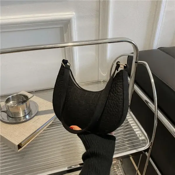 Bolso de mano de piel de cocodrilo de alta marca, sencillo, de tendencia de nicho, para mujer - Imagen 14