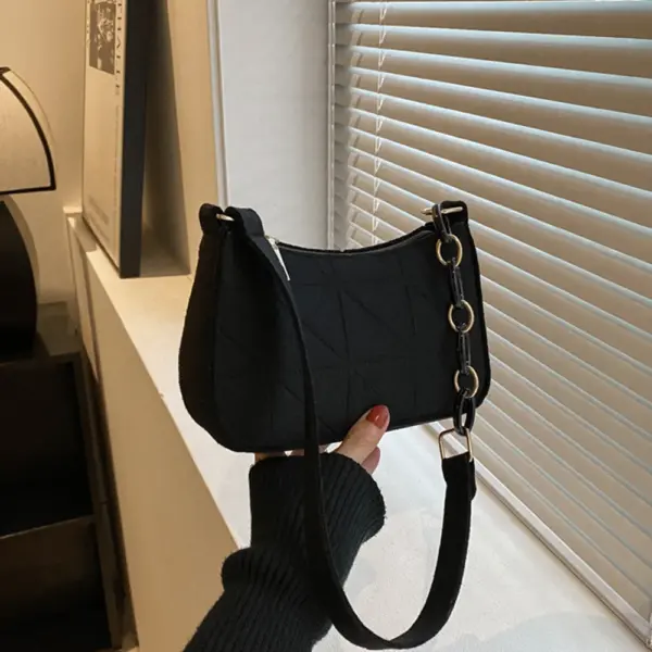 Bolso de mano de piel de cocodrilo de alta marca, sencillo, de tendencia de nicho, para mujer - Imagen 18